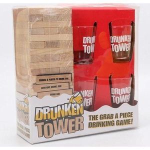 Drunken Tower Jenga Game With Drinking Glasses Drinking Game
