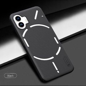 Nilkin Case for Nothing Phone 2 (6.7" Inch) Super Frosted Hard Back Dotted Grip Cover PC Black