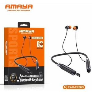 Amaya EAB-E200D Wireless Neckband Headphones – Magnetic In-Ear Earphones, 60Hrs Playtime, Bluetooth