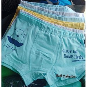 6PCs Kids Long Lasting Brief Cotton Boys Boxers