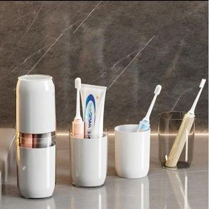 4 in 1 Cups Portable Large Capacity Travel Toothbrush Holder