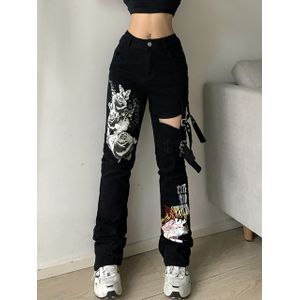 Fashion (black)Europe America Moto Birker PU Jeans Women Fashion Zipper Low  Waist Push Up Leather Trousers White Skinny Pencil Pants Mujer ACU