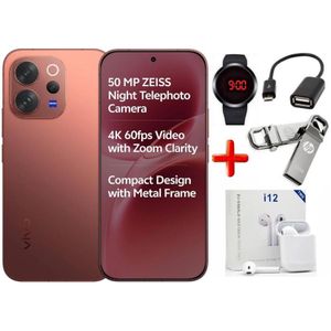 Vivo V70, 5G, 12GB RAM + 512GB ROM Storage, 50MP, Battery 6500mAh, (1 YEAR WARRANTY) - Sandalwood Brown + FREE GIFTS