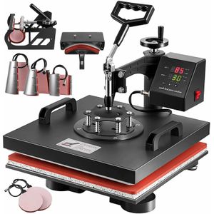 8 IN 1 Combo T-Shirt Heat Press 15x15 Transfer Machine Sublimation Swing Away