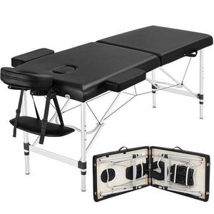 Portable Massage Bed Foldable Therapy Table Adjustable Height Spa Bed with Carry Bag for Home and Professional Use