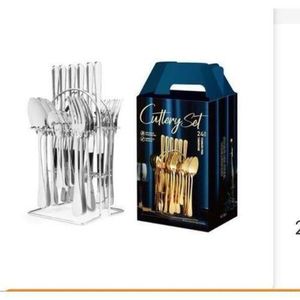 Silver 24pc cutlery set