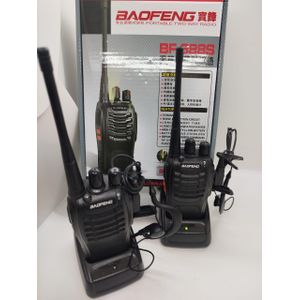 Baofeng BF-888S Compact UHF Walkie-Talkie Two-Way Radio 16 Channels LED Flashlight VOX Hands-Free Battery Powered for Security Outdoor Event Use