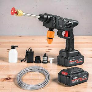 Top Quality Efficient And Convenient 96V Cordless Car Washer Car Washing High Pressure Washer Gun 