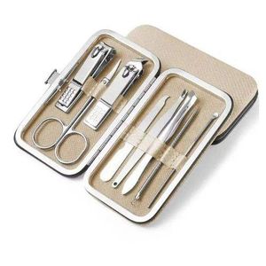 8PCS/Set Nail Clippers Trimmers Ear Spoon Dead Skin Pliers Nail Cutting Stainless Steel Scissors Nail Beauty Manicure Tools Fast delivery within 1-5 days