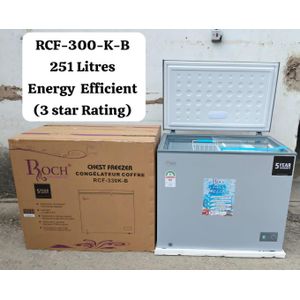 Roch 251L Chest Freezer, Twin Cool Packs, Twin Wire Grids, Sliding Glasses, 5Year Compressor Warranty