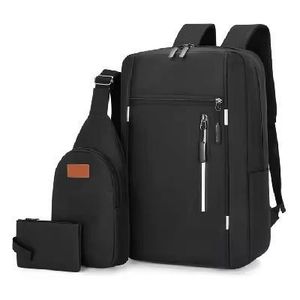 3 In 1 Men's Backpack Laptop Backpack Business Bag Men's Canvas Bag Student Bag With USB Port