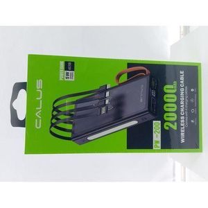CALUS 20000mAh Power Bank with Built-in Cables 