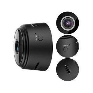 A9 Mini Camera Wireless WiFi Network Monitor Security Camera HD 1080P Night Vision for Car Home Office Black colour