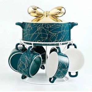 Luxurious European Marble Soup Bowl Set