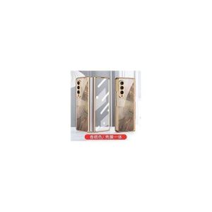 Mablessliciouss For Samsung Galaxy Z Fold 4 5G Glossy Marble Silicone IMD Soft Cover