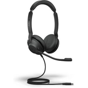 Jabra E-volve2 30 SE USB-C Wired UC Stereo Headset with Noise-Cancelling Microphone – Professional Business Headset for Calls & Hybrid Work – 23189-989-879