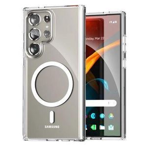 Samsung Phone Case For Galaxy S24 Ultra Crystal Clear Magsafe Case/Cover