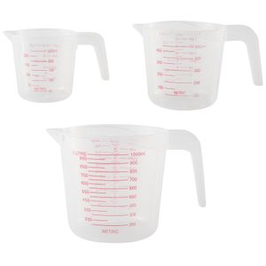 1pc Plastic Measuring Cup, Clear Liquid Measuring Cup For Kitchen