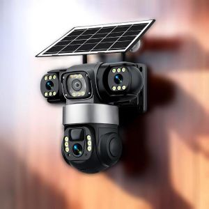 V380 Pro App, Live Video Streaming, Cloud Storage Backup from 20MP 4K Ultra HD 4G PTZ Triple Lens Solar Camera 