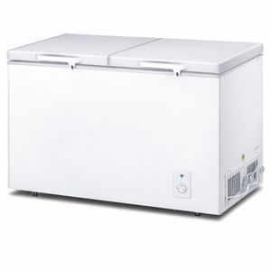 Premier 500L Commercial Deep Freezer Chest, Double Lid Top Load, White, Bulk Freezing For Business Use