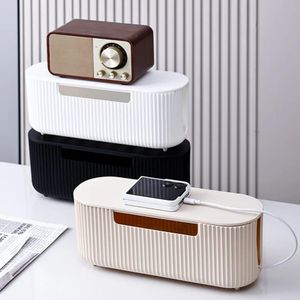 Cable Storage Box – Modern Cable Management Organizer for Wires, Chargers & Extension Cords