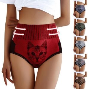 Generic Cat Printed Shapers Women High Waist Body Shaper Slimming Butt  Lifter Shapewear Solid Color Underwear Tummy Control Panties @ Best Price  Online