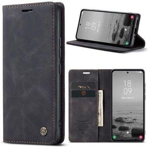 Caseme For GOOGLE PIXEL 9A Wallet Case,Soft PU Leather Flip Magnetic Stand Flip Protective Leather Cover with ID & Credit Card Slots Holder Case (BLACK)