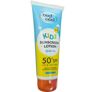 Cool & Cool Kids Sunscreen Lotion Highly Water Resistant Reduces Risk Of Sun Allergies For Face & Body bc