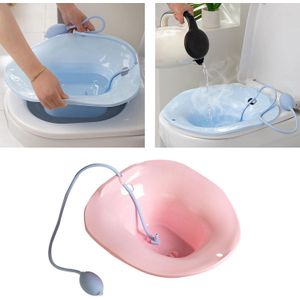 Sitz Bath Nursing Basin Hip Bath Tub with Flusher for Pregnant Women Patients Elder 