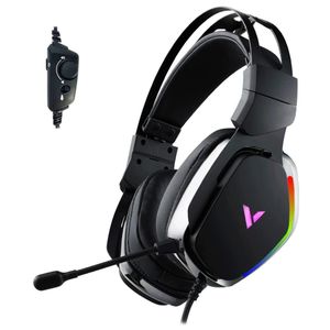 Rapoo VH710 RGB USB Gaming Headset – 7.1 Virtual Surround Sound, Noise-Cancelling Mic, Immersive Gaming Audio, Black