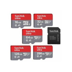 Sandisk 16GB, 32GB, 64GB AND 128GB  Ultra Memory Card High Speed MicroSDHC, UHS-1 Card With Adapter ULTRA Memory Card MicroSD  Card Reader