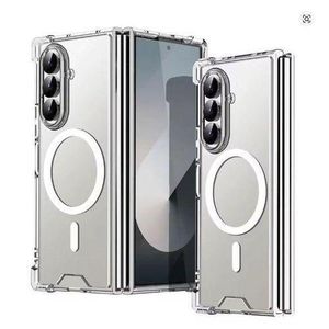 Samsung Galaxy Z Fold 7 Luxury Clear, Transparent with Wireless Charging Compatibility High Protection Firm Grip Phone Case/ Back cover