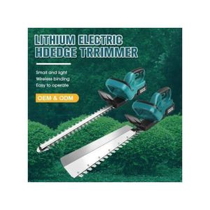 Makita  Heavy Duty Cordless Lithium-ion Hedge/ Fence Trimmer With Safety Accesories Fence Trimmer Cutter With 2 Batteries