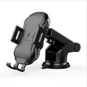 Wireless Car Charger, 15W Qi Fast Charging Auto Clamping Car Charger Phone Holder Mount