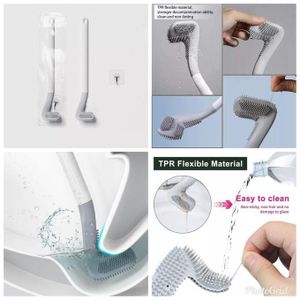 Golf Shape Toilet Brush, Flexible Silicone/TPR Toilet Brush With Wall Mount, Silicone Bristle Toilet Brush, Silicone Toilet Brush Flexible ,Toilet Brush No-dead-end ,Toilet Brush Wall-Mounted,Silicon Toilet Brush