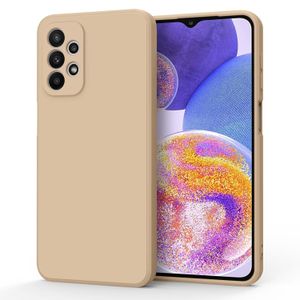 Soft Silicone Slim Fit Cover Anti-Scratch Shockproof Case for Samsung Galaxy A32 - Beige Nude