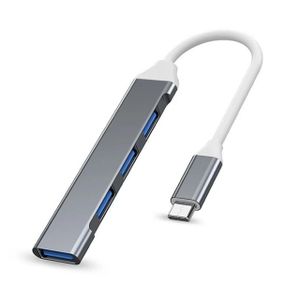USB-C to 4-Port USB Hub – 3.0 High-Speed Splitter