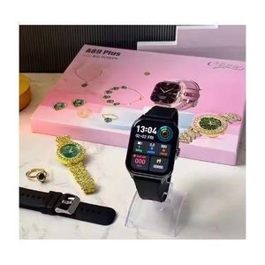 Luxury A89plus Smart Watch For Female 2024 Necklace Earrings Bracelet Ring A58 A68 A89 Plus Combo Smartwatch.