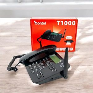 Bontel  T1000 GSM Fixed Landline Easy Dialing Strong Signal Stable Connection Desktop Phone 