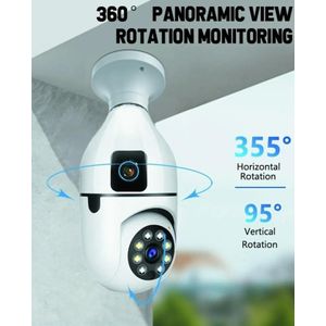 Calus double lens  E27 Max wifi Smart Bulb Camera with colour night vision