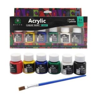 100ML Acrylic Paint Set for Painting Textile Nail Fabric Glass Art Pigment