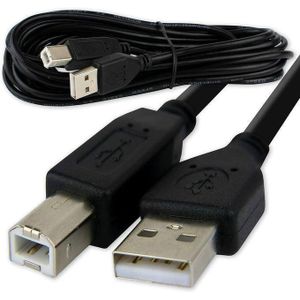 1.5M Printer Cable High Speed, USB (a-b) 1.5 Metre Premium Quality For Epson, HP, Lexmark Kodak, Brother, Deskjet, Workforce, Dell, Samsung, Xerox & Other Printers