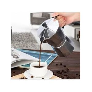 600ml Stainless Steel Coffee Maker Pot Moka Style Stovetop Espresso Maker Durable Heat Resistant Coffee Pot for Home Office Camping Brewing Coffee Maker