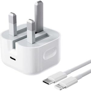 Apple IPhone Fast Charger Cable And Plug, 25W USB C Charger Plug With 1M Fast Charger Cable IPhone Compatible With IPhone 14,12,13,11,X,8,7, IPad