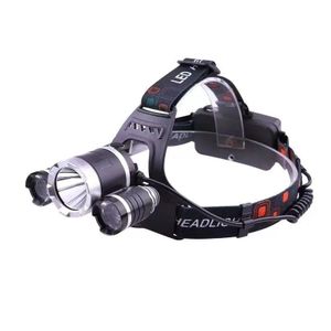 3xT6 LED Headlamp Rechargeable Adjustable Focus Zoom Floodlight Camping Fishing Work Lamp