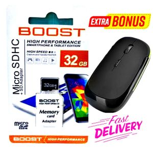 Boost 32 GB Micro SDHC Memory card // Wireless Mouse 
