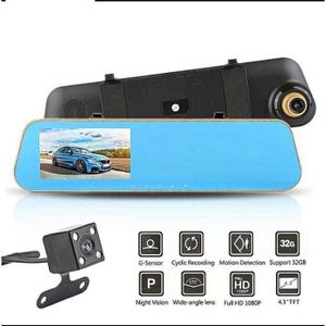 4.3" Full HD Vehicle Blackbox DVR with Dual Lens, Loop Recording, and Parking Mode for All-Round Security