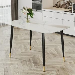 Light Luxury Modern Slate Dining Table with Eight-Legged Design, Simple for Small Apartments, Easy-To-Use Living Room Table, Rectangular Dining Table 