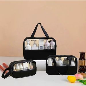 3 Pieces Waterproof Washbag Travel Bag Set Transparent Makeup Toiletry Clear Wash Pouch