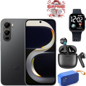 Itel  City 200, 6.75", 6GB RAM + 128GB, 5200mAh (Dual Sim)+(12 MNTH WARRANTY)+Cover+Earpods+Smart watch